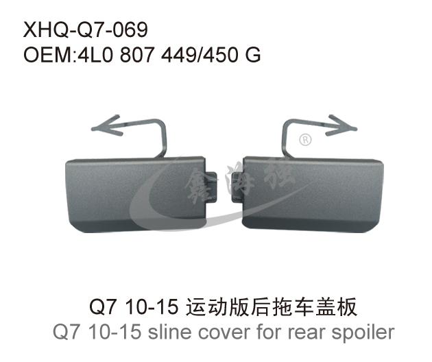 Q7 10-15   Sline rear cover for towing eye