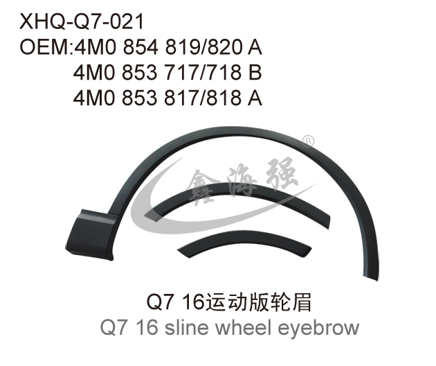 Q7 16 sline wheel eyebrow