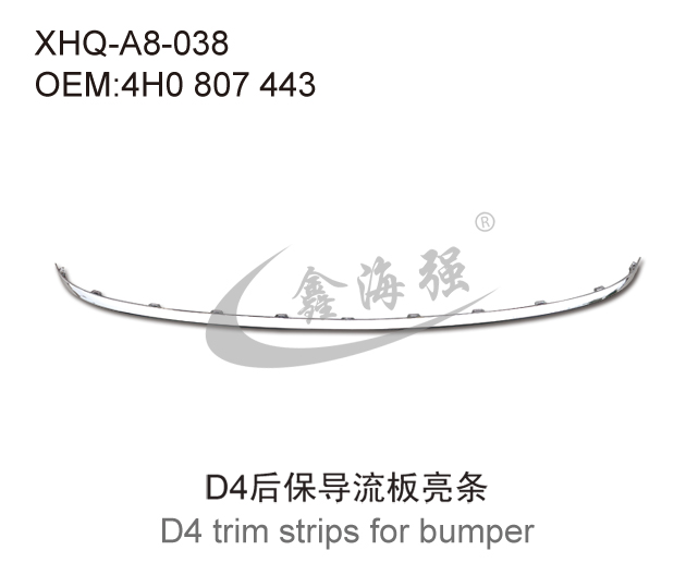 D4 trim strips for bumper